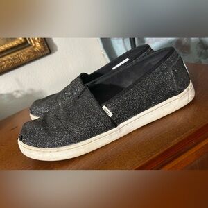 Toms Sparkling Black Loafers